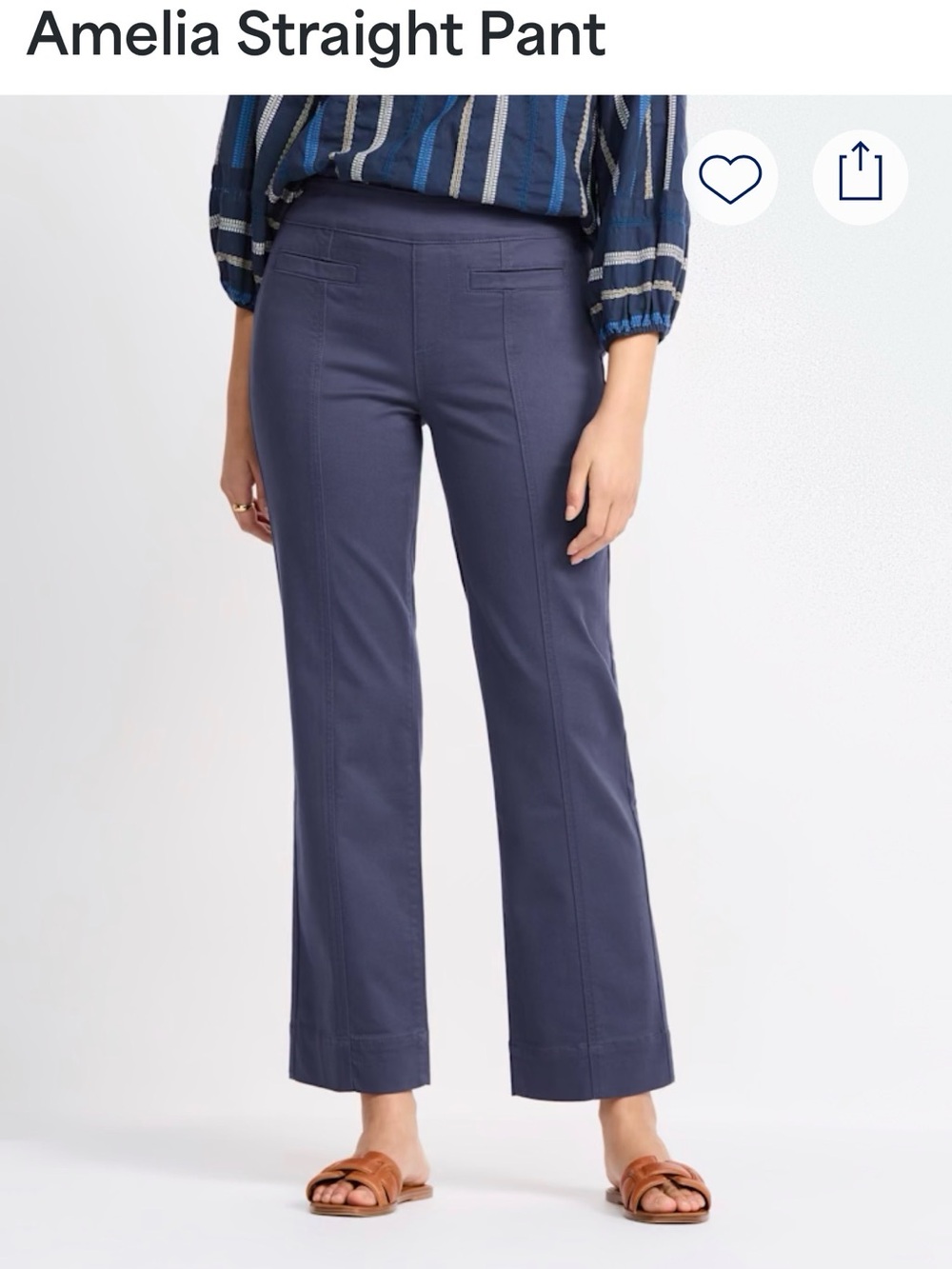 Worn once’ Mason & Belle Amelia Straight Pant - Navy